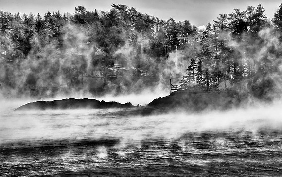 Sea Smoke over Townsend Gut